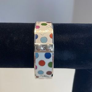 Coach Silver Bangle Bracelet